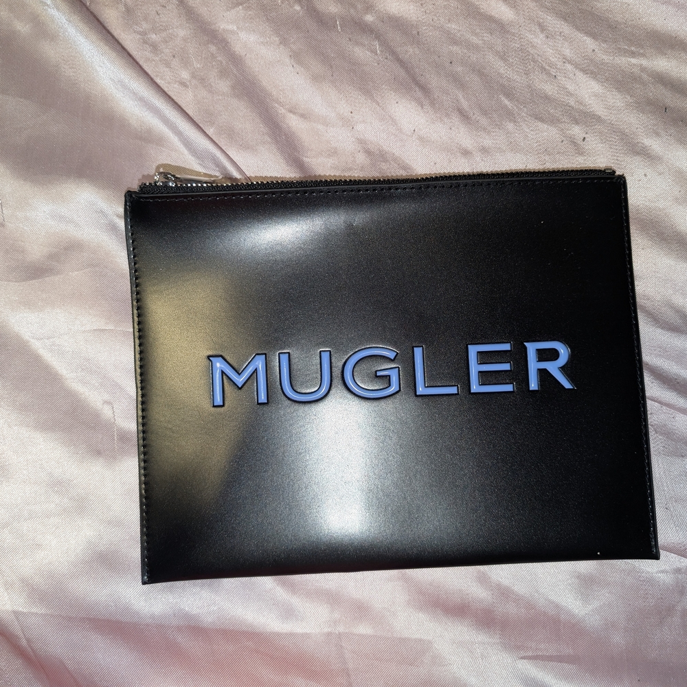 Mugler Black and Blue Toiletry Bag